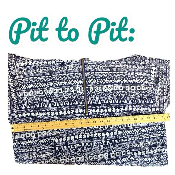 Vintage Nike Jacket Mens M 8-10 Blue Geo 1/4 Zip Windbreaker Anorak 90s Y2K - Picture 11 of 14